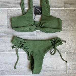 ZAFUL Green Bikini Set
